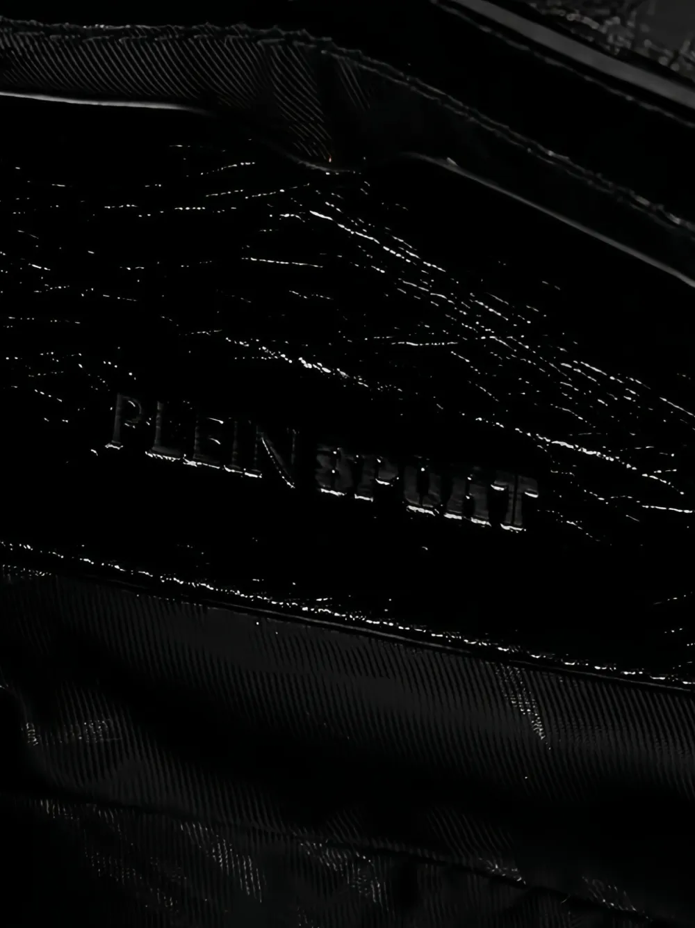 Plein Sport Cady kleine gewatteerde schoudertas met omslag Zwart