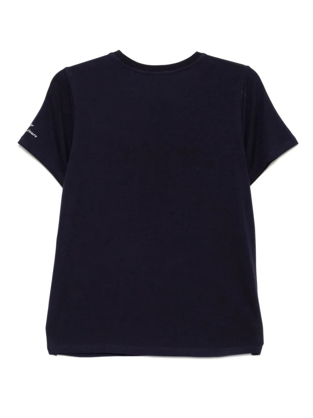 Cinq A Sept sequined bonjour T-shirt - Blauw