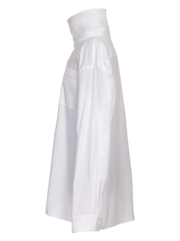 Natasha Zinko stand-up Collar Shirt | White | FARFETCH