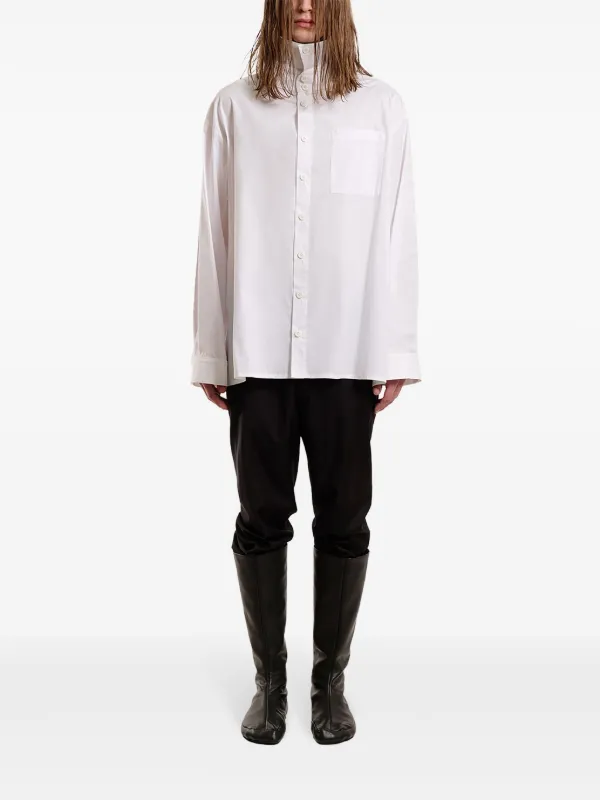 Natasha Zinko stand-up Collar Shirt | White | FARFETCH