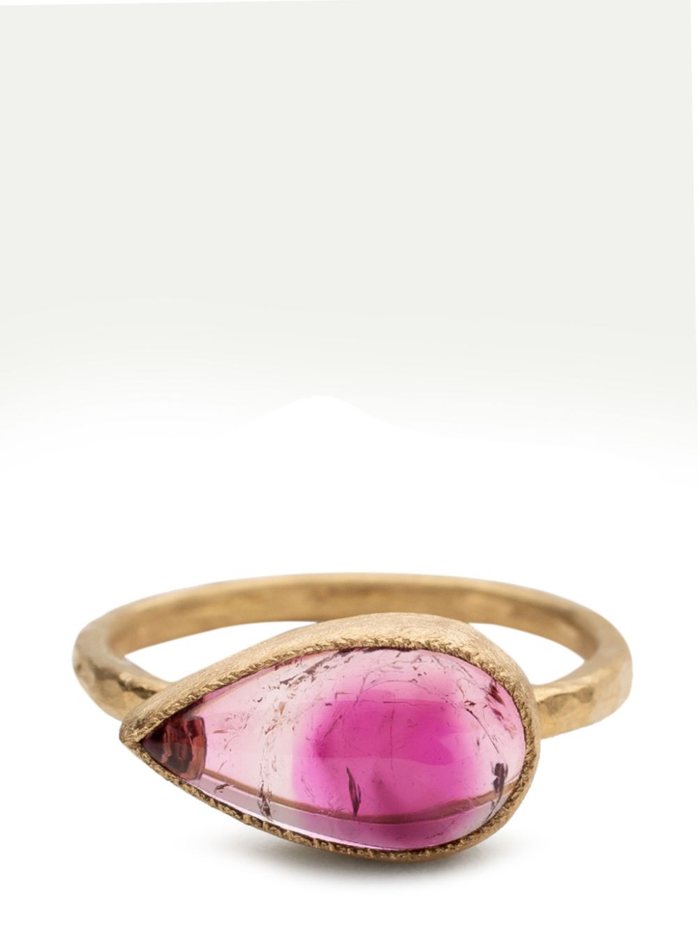 18kt yellow gold tourmaline ring