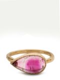 Yasuko Azuma 18kt yellow gold tourmaline ring