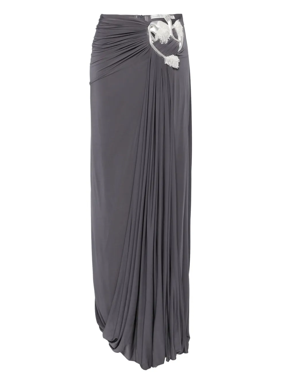 Christopher Esber Sculptured Loop Drape maxi skirt | Grey | Image 1
