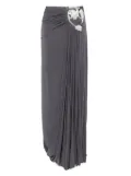 Christopher Esber Sculptured Loop Drape maxi skirt - Grey