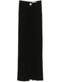Christopher Esber bezel-quartz ruched maxi skirt - Black