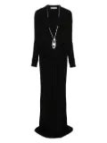 Christopher Esber draped jersey maxi dress - Black