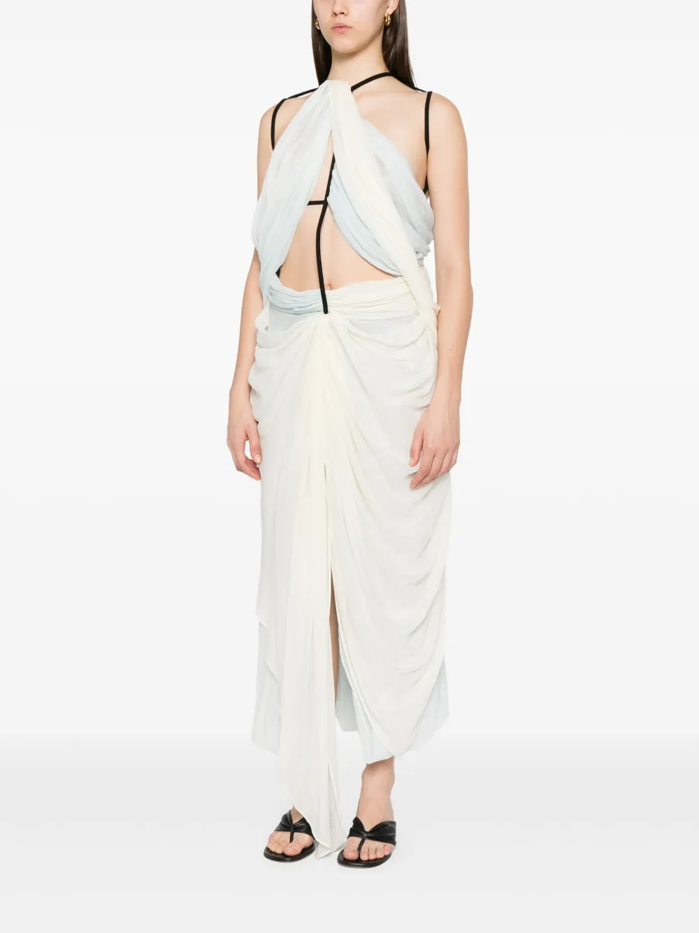 Christopher Esber cut-out midi dress - Wit