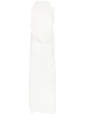 Christopher Esber ripple draped maxi dress - White