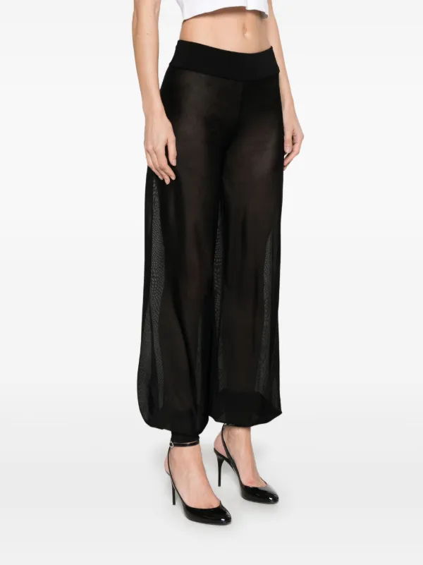 Alaïa Knitted Balloon Trousers | Black | FARFETCH