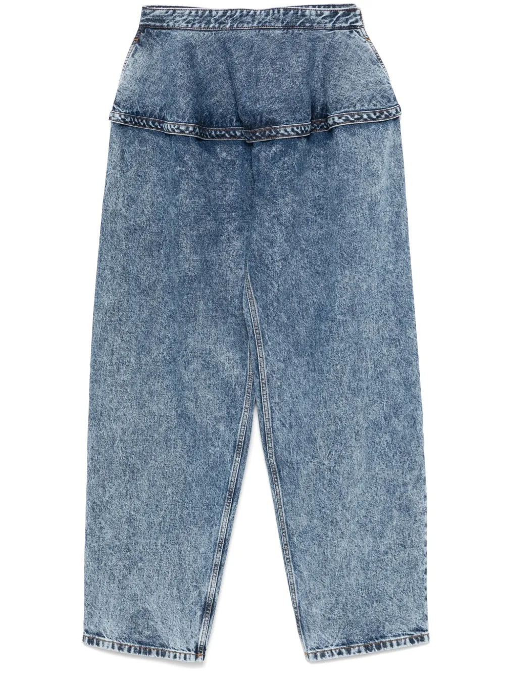 Alaïa peplum-waist jeans | Blue | Image 1
