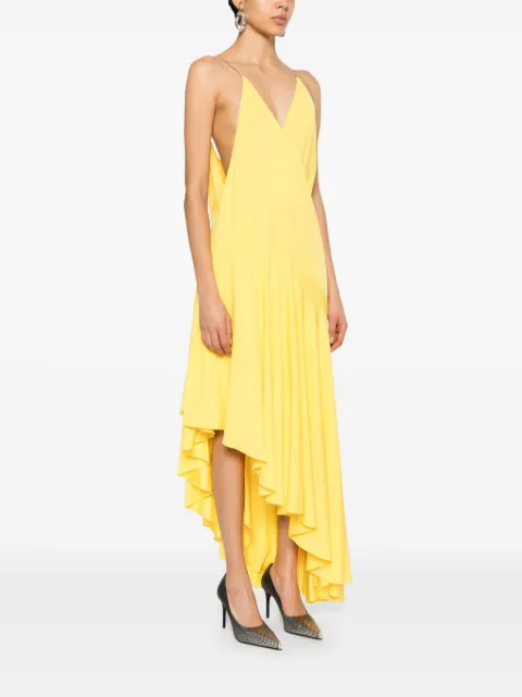Alaïa asymmetric jersey maxi dress AA9R2588J077A - 2