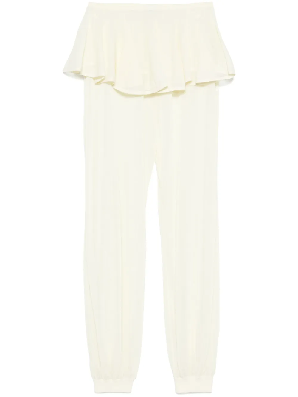 Alaïa Calça com peplum no cós | Amarelo | Image 1