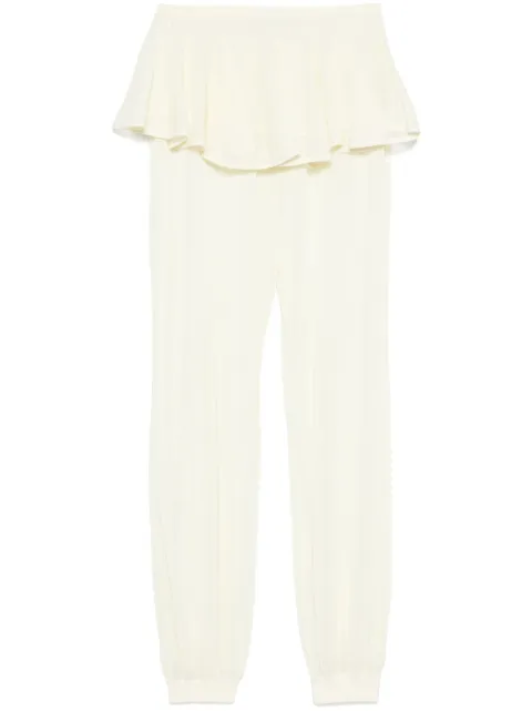 Alaïa pantalones con peplum
