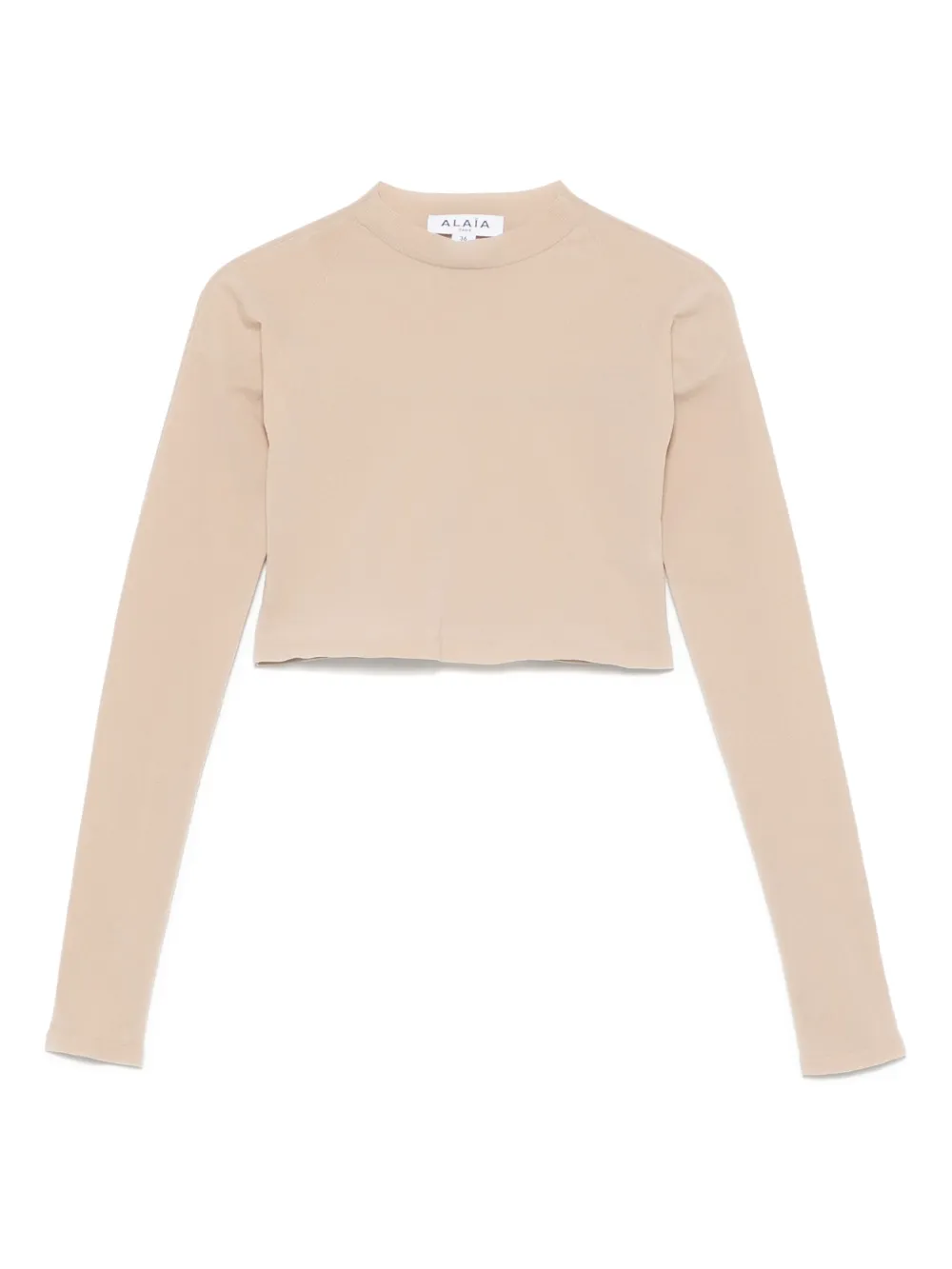 Alaïa Second Skin crop top | Neutrals | Image 1