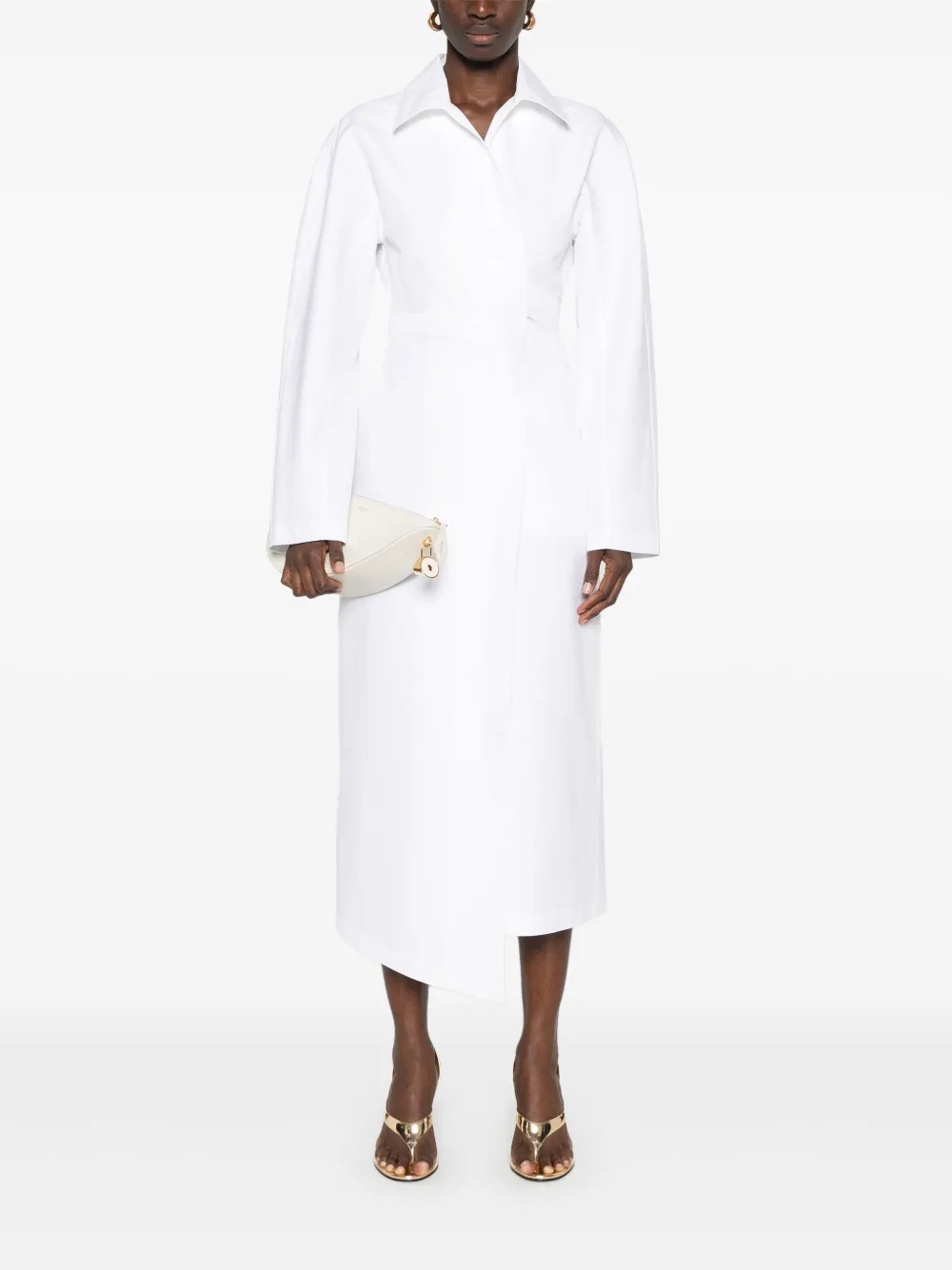 Alaïa vestido midi con diseño cruzado | Vestidos de día | Image 2