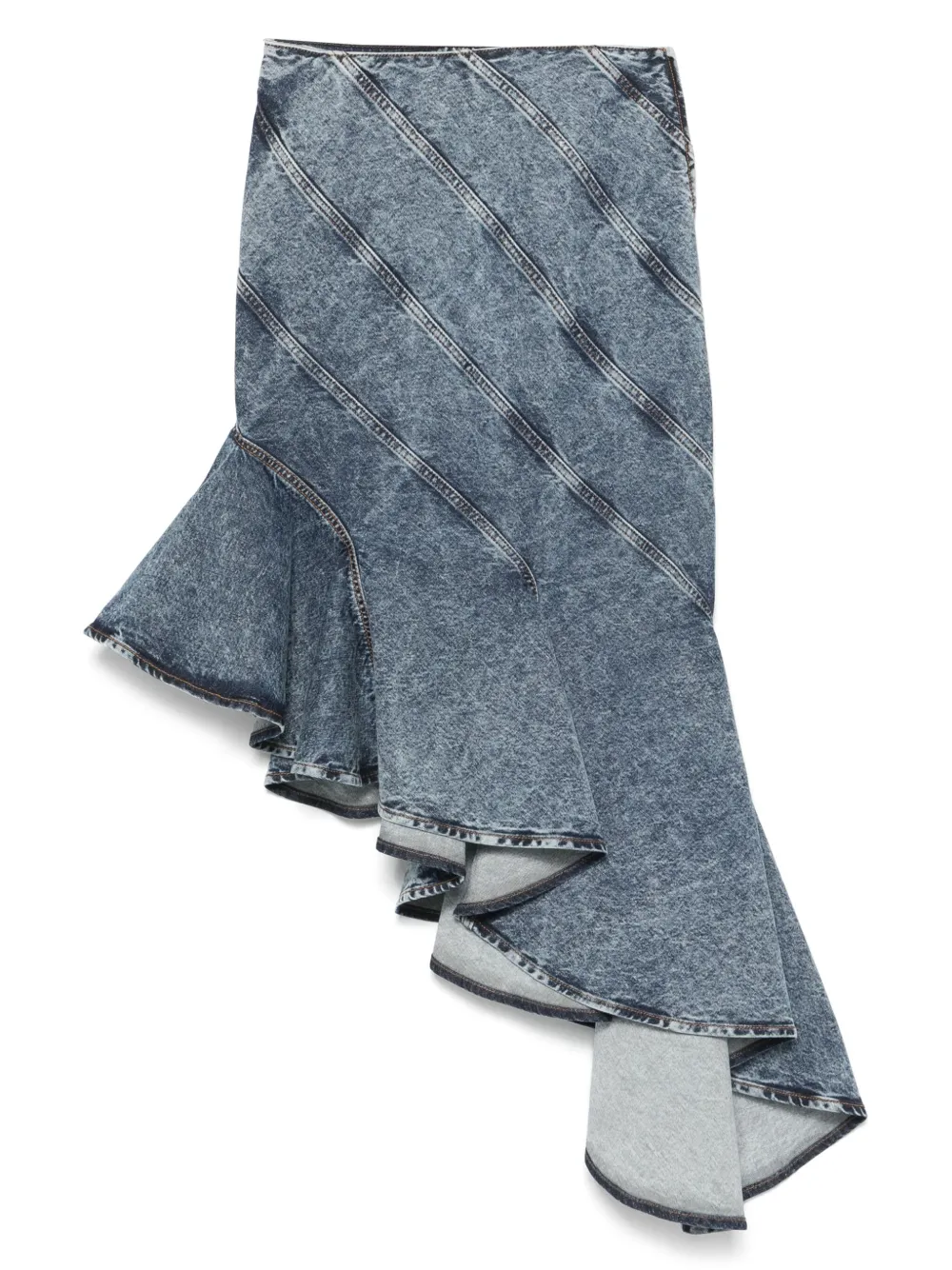 Alaïa falda midi Spiral | azul | Image 1