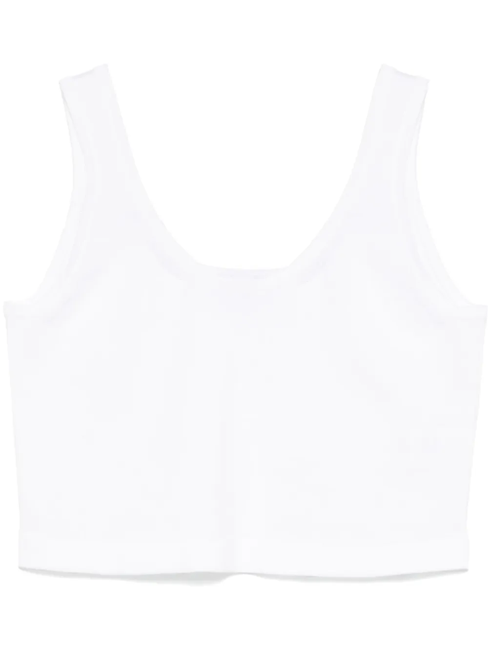 Alaïa cropped cotton tank top | White | Image 1
