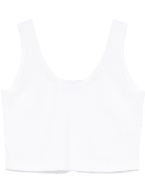 Alaïa cropped cotton tank top 