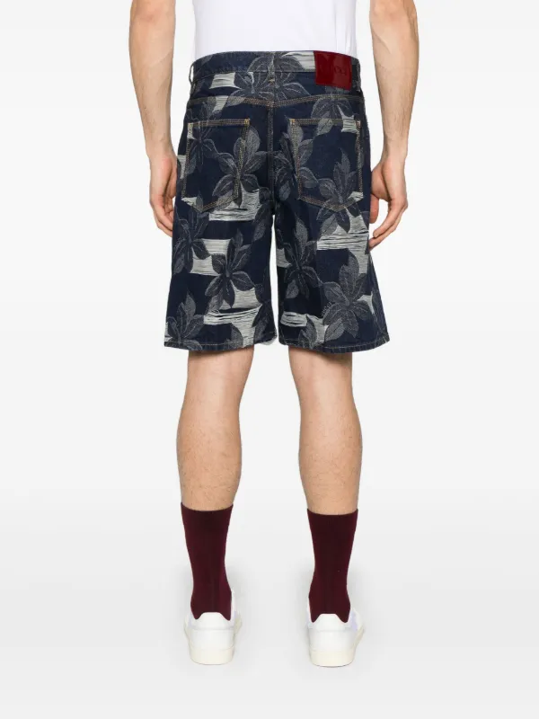 Gucci Jacquard Denim Shorts | Blue | FARFETCH