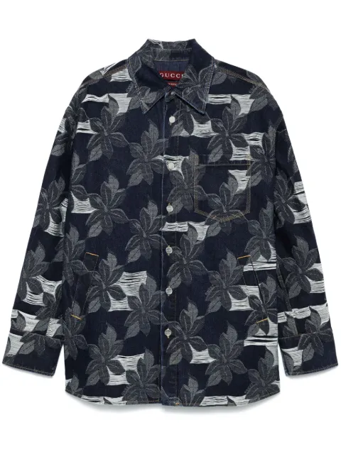 Gucci denim jacquard shirt