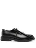 Max Mara leather Oxford shoes - Black