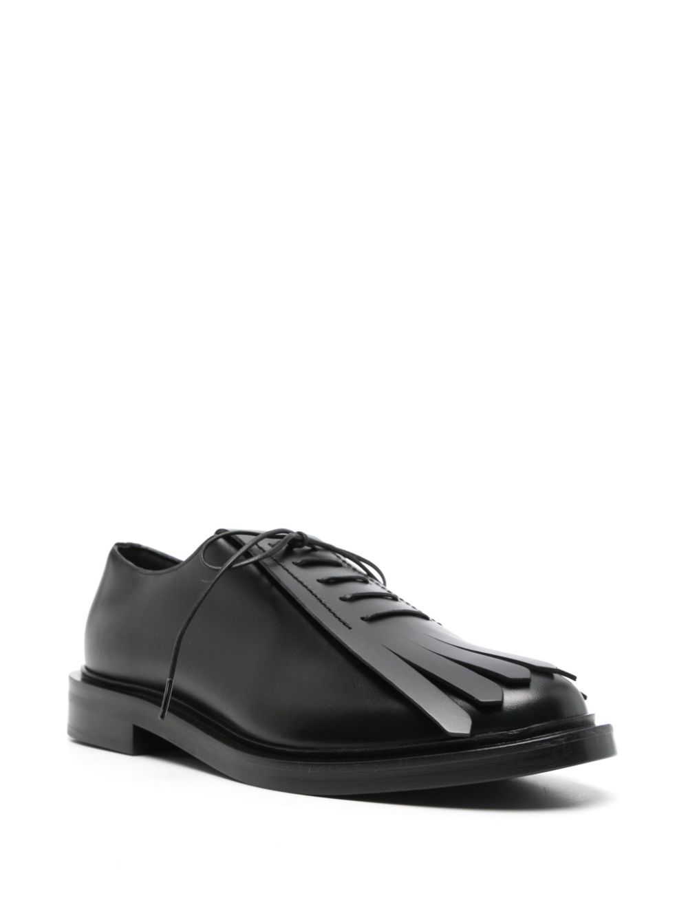 Max Mara leather Oxford shoes - Zwart