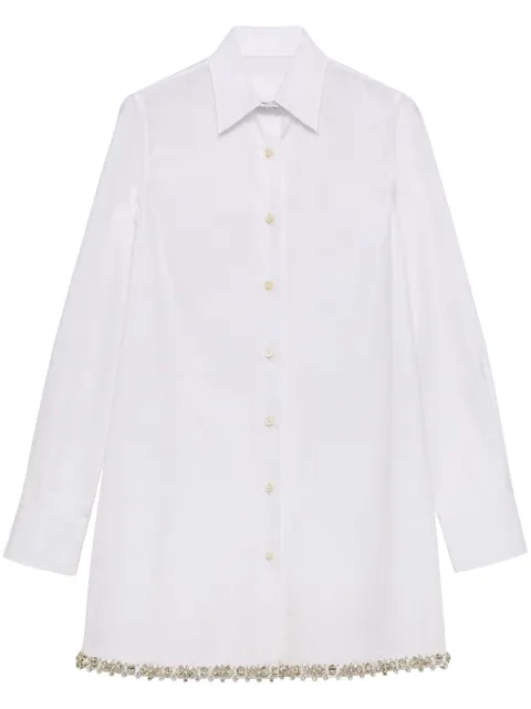 Prada embroidered poplin shirt