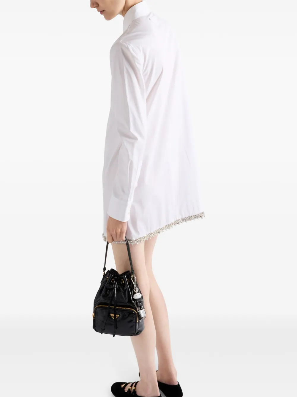 Prada Popeline overhemd Wit