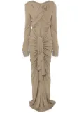 Christopher Esber bateau draped maxi dress - Green