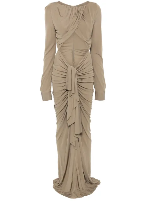 Christopher Esber bateau draped maxi dress