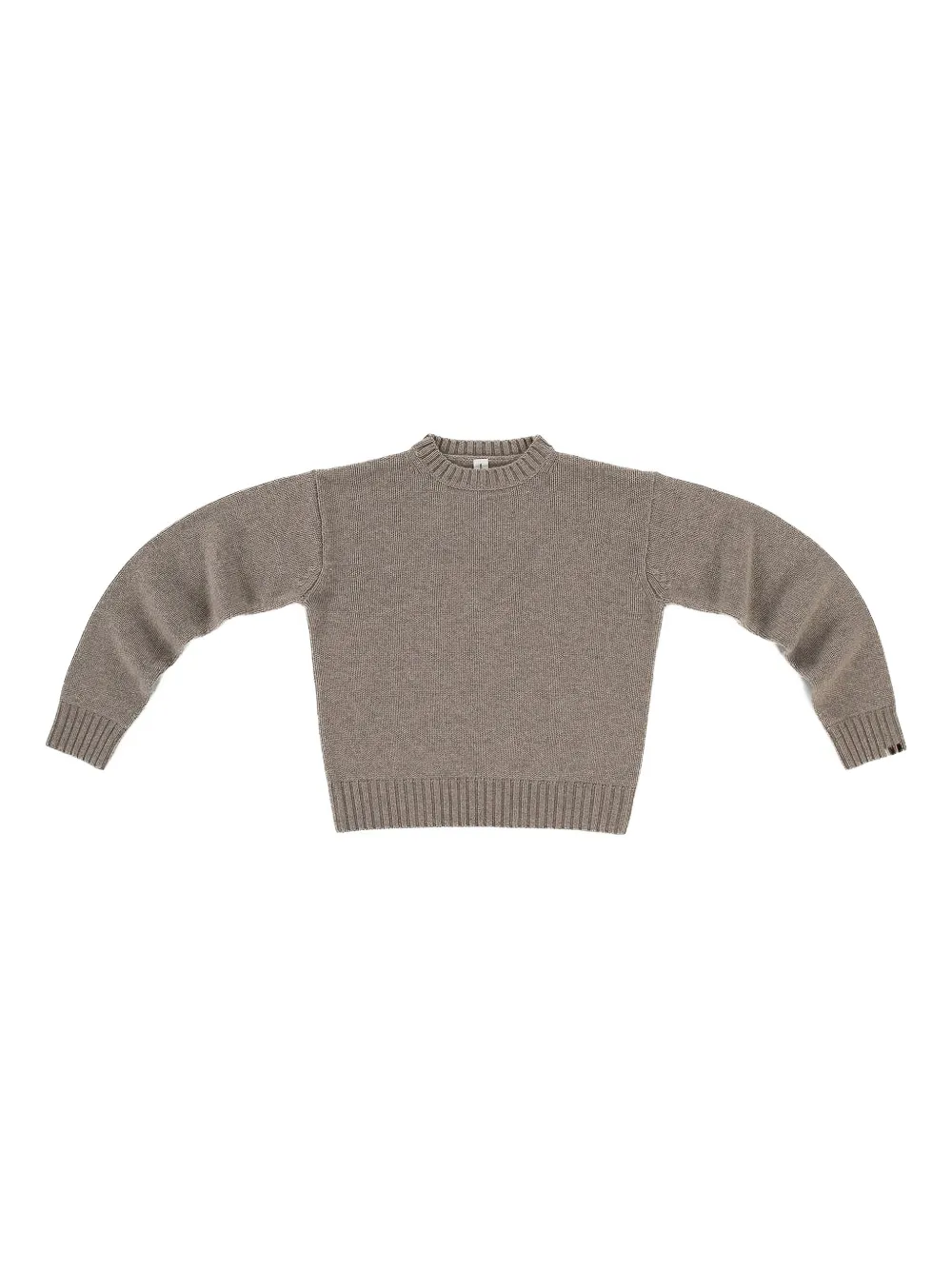 extreme cashmere ribbed trim sweater - Toni neutri