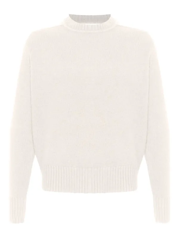 Extreme Cashmere Crew-neck Pullover in Neutrals