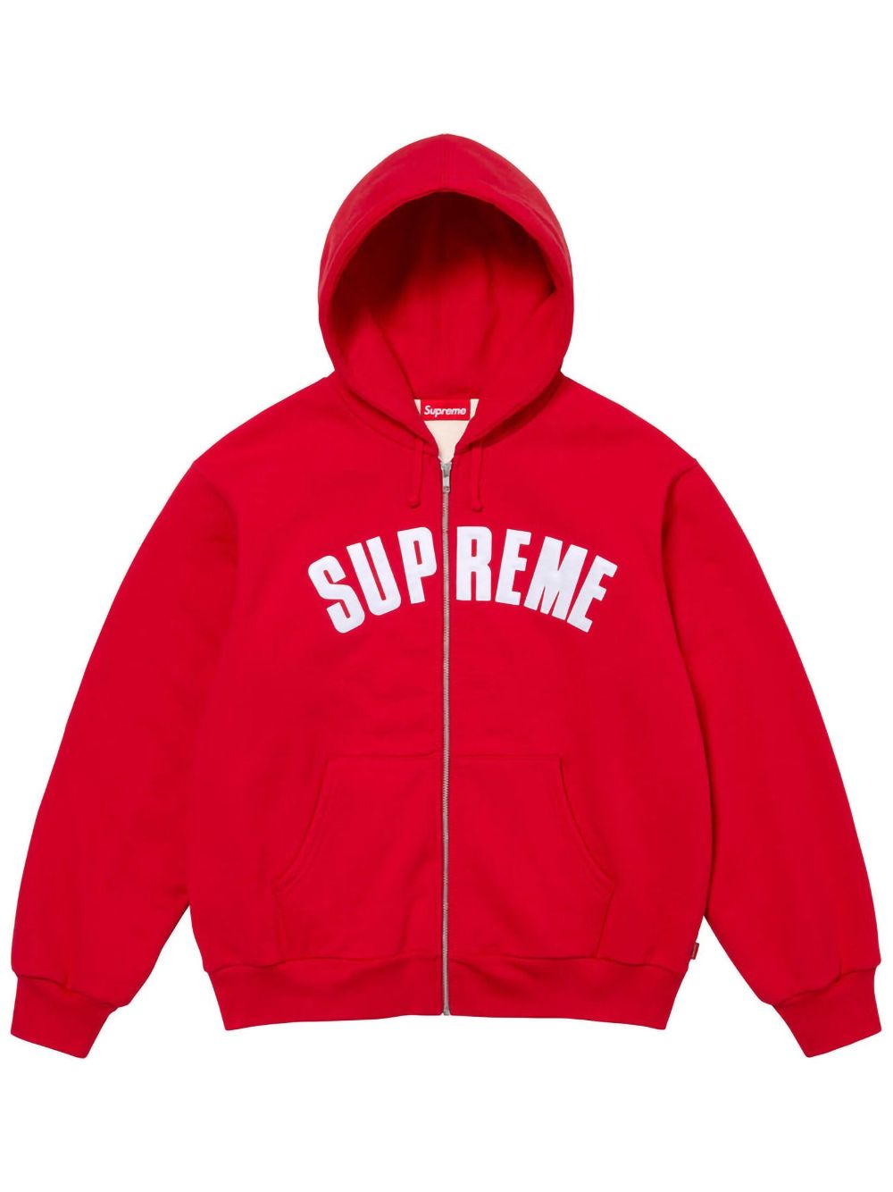 Supreme Arc logo zip hoodie - Red