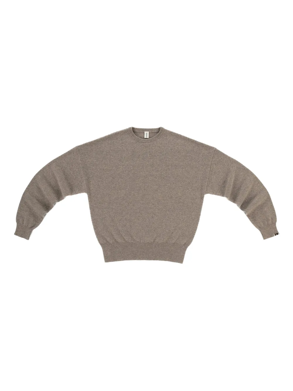 extreme cashmere oversized knitted sweater - Neutrals
