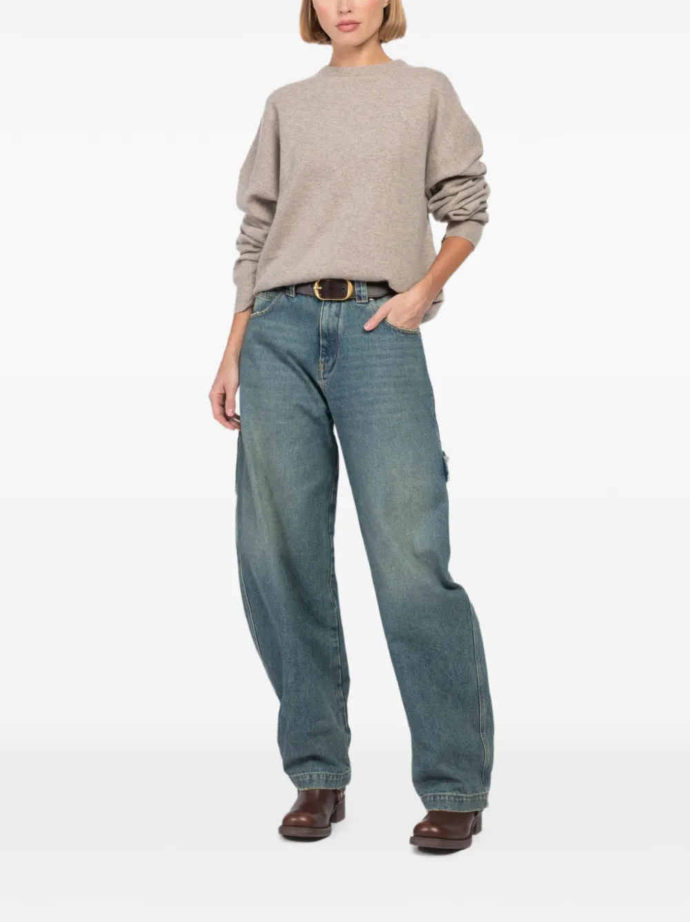  Extreme Cashmere Oversized Knitted Sweater - Neutrals 