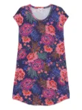 Johnny Was The Brigette Cap sleeve dress - Purple