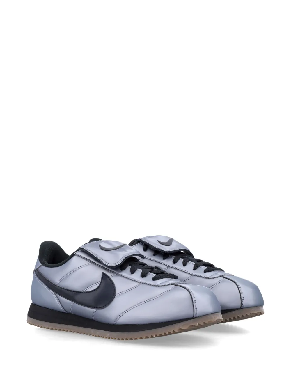 Nike Cortez Leather "Tiempo Pack Metallic Cool Grey" Metallic Cool Grey Black Gum Dark Brown