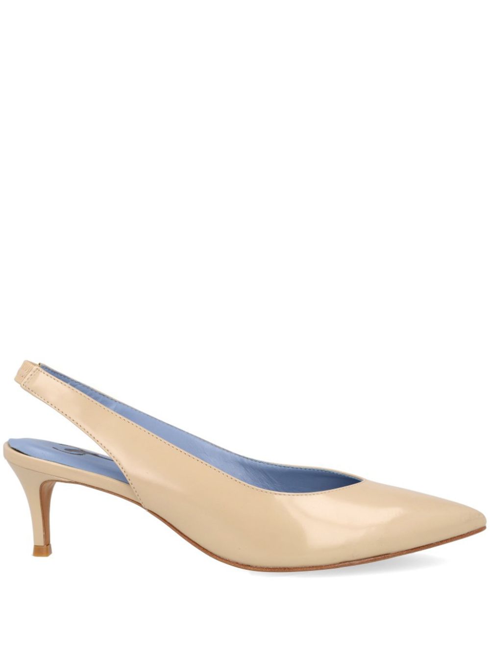 Blue Bird Shoes leather slingback pumps Neutrals