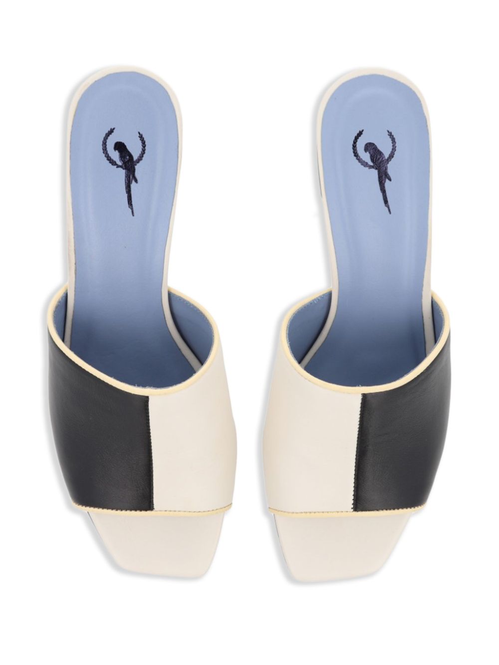 Blue Bird Shoes 70mm Fragments mules Black