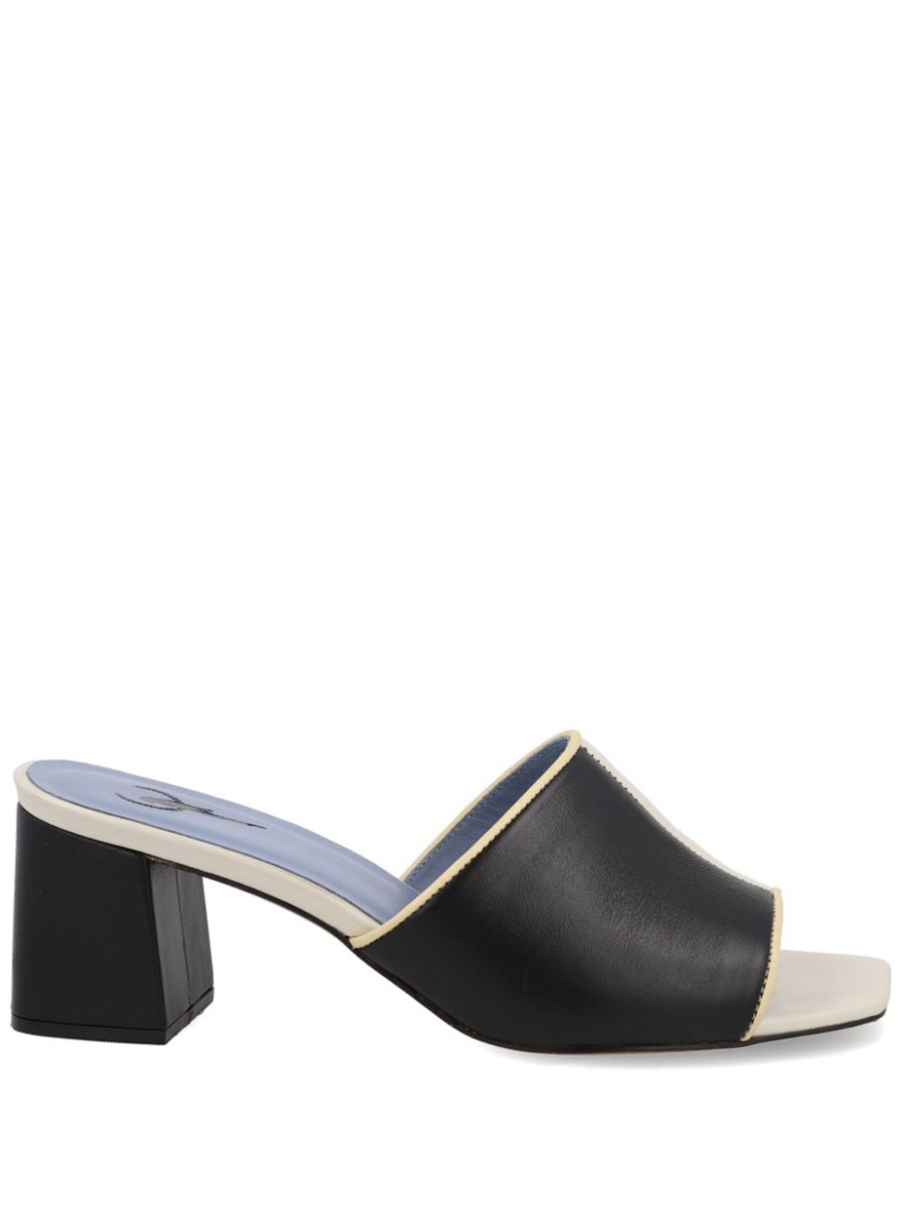 Blue Bird Shoes 70mm Fragments mules Black