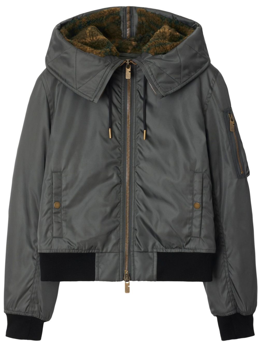 cropped parka