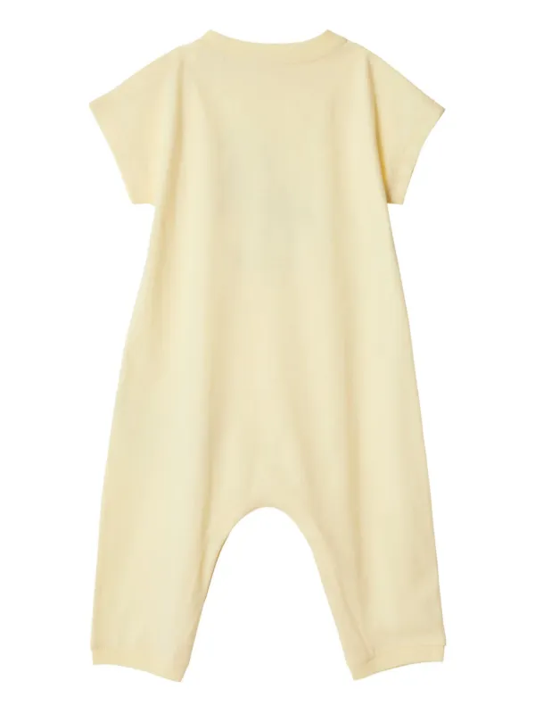 Burberry Kids Bee-print Romper | Yellow | FARFETCH