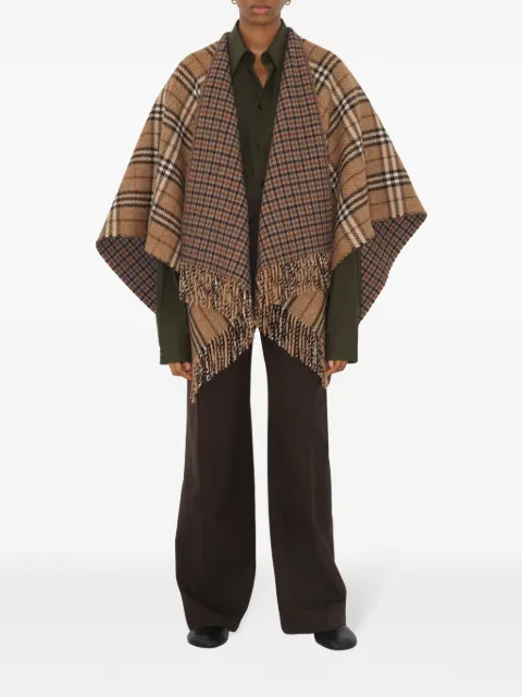 Burberry checked reversible cape 8102999 - 1