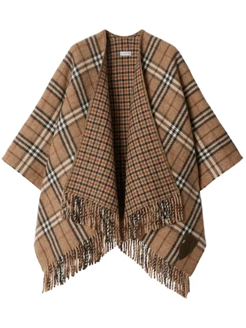 Burberry checked reversible cape 8102999 - 0