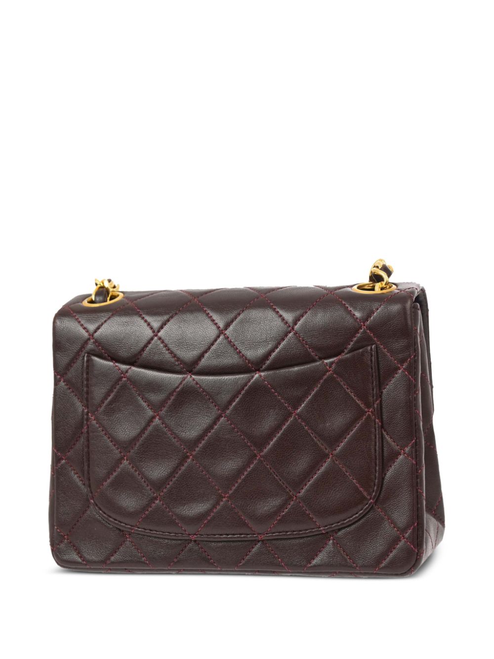 CHANEL Pre-Owned 1990 Classic Square Flap kleine schoudertas - Bruin