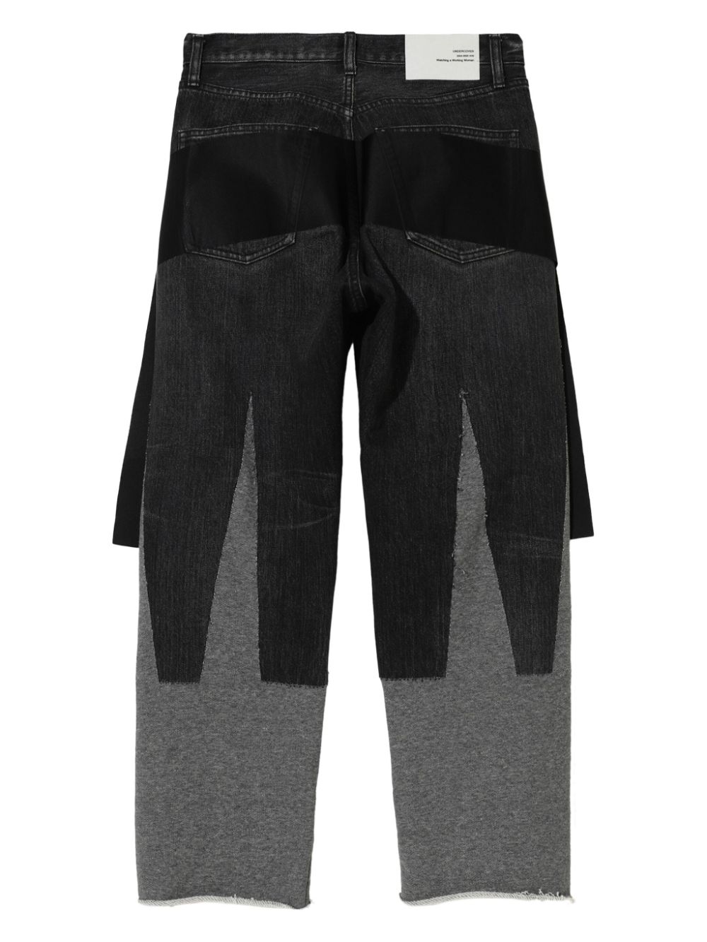 Undercover patchwork trousers - Black