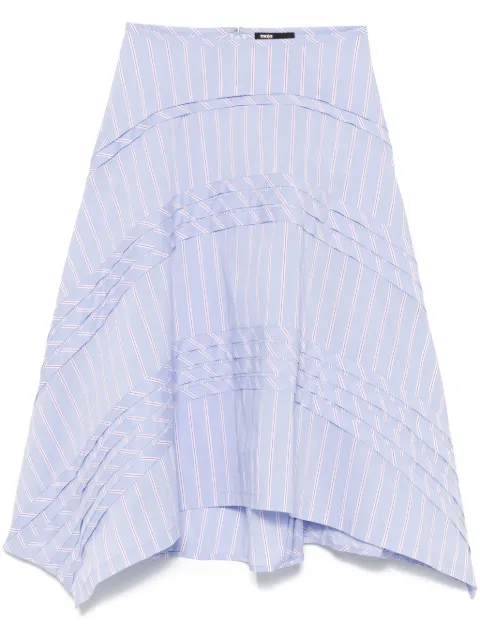 Maje striped midi skirt