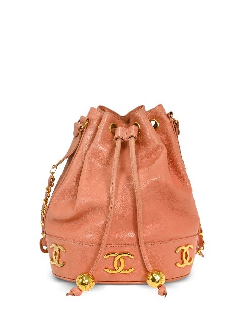 HOT SALE CHANEL 1990-2000s Triple CC bucket bag Women