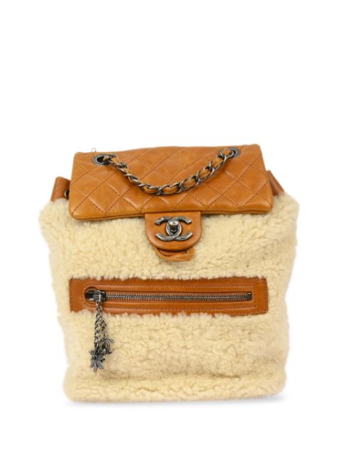 CHANEL 2015 shearling backpack Women