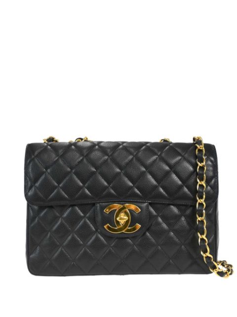 CHANEL 1995 jumbo Classic Flap shoulder bag Women